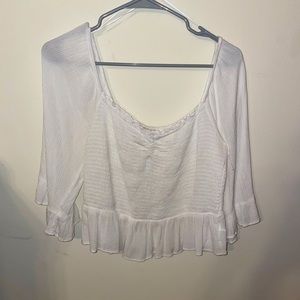 Lily White Large White Top NWOT